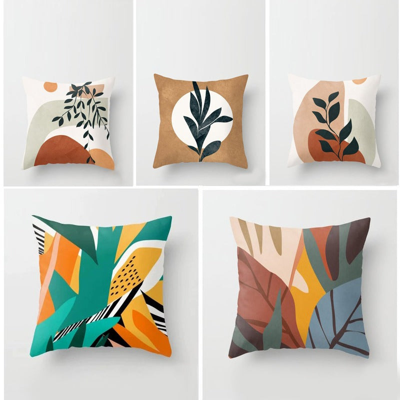 Abstract Floral Cushion Covers (Pack of 5)