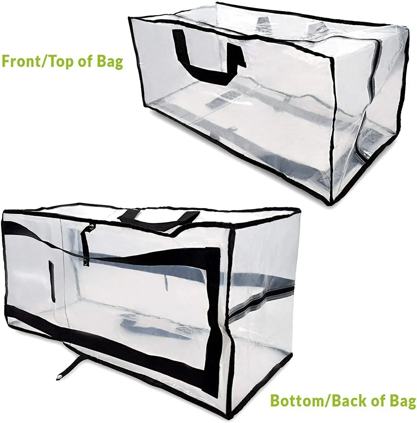 Clear Waterproof Zippered Storage Bag