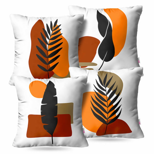 Abstract Leaves Cushion Covers (Pack of 4)